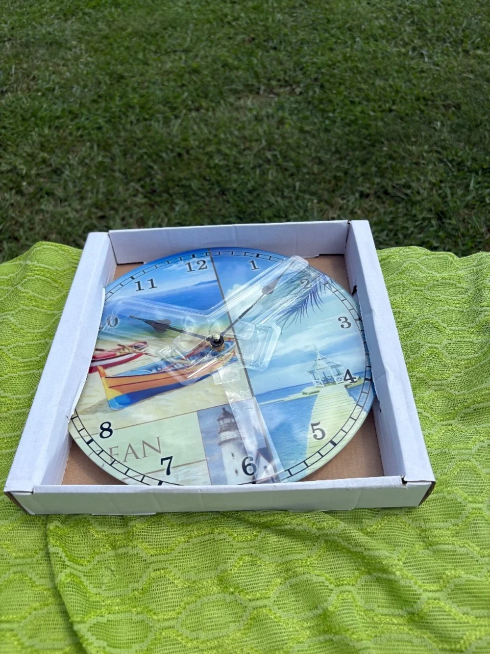 Beach themed clock